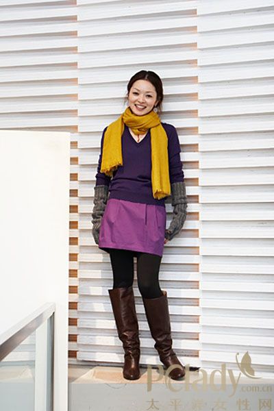 日本流行元素 冬季裙装搭配