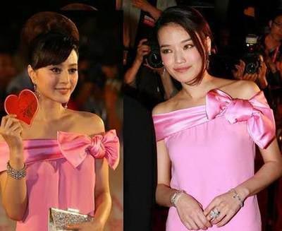范冰冰成撞衫女王 电影节捡舒淇旧衫亮相
